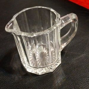 Vintage glass sm. cream pitcher
